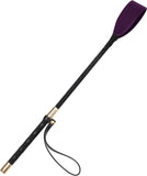 Riding Crop Horse Whip with PU Leather Slapper, Equestrian Crop for Horses Training, Black, 18 Inch