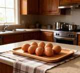 6 PCS Wooden Fake Eggs Dummy Eggs for Nesting Box, Help Laying Hen Poultry Nesting Tool