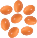 6 PCS Wooden Fake Eggs Dummy Eggs for Nesting Box, Help Laying Hen Poultry Nesting Tool