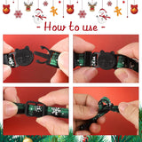 2 Pcs Christmas Cat Collar with Bow Tie and Bell, Adjustable Breakaway Kitten Collar for Cats Kittens, 8 to 12 Inches