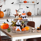 Halloween Ghost Plush Decorations Boo Pumpkin Stuffed Animal for Indoor Party Table Home Decor Gifts for Kids Girls, 10.6 Inch