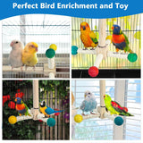 Bird Perch Toys, Interactive Wooden Rotating Stand with Smooth Spinning Design, Bird Cage Accessories for Parrots, Parakeets, Budgies, Lovebirds