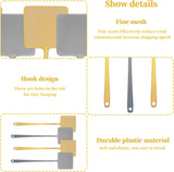 4 Pcs Fly Swatter, Heavy Duty Plastic Manual Fly Swatters with Hanging Hooks for Indoor Outdoor Classroom, Silver Gold