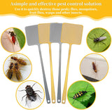 4 Pcs Fly Swatter, Heavy Duty Plastic Manual Fly Swatters with Hanging Hooks for Indoor Outdoor Classroom, Silver Gold