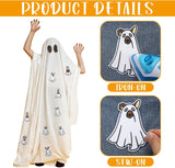 9 Pcs Halloween Dog Ghost Iron on Patches, Spooky Puppy with Pumpkin Embroidered Applique for Clothing Shoes Backpacks Hats Jeans, 3.94 Inch