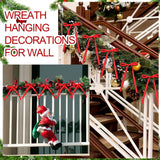 50 Pcs Christmas Ribbon Ties, Red Satin Garland Wrapping Straps for Tree Wreath Holiday Stairways Decor, 0.5" Width x 31.5" Length