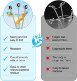 30 Pcs Cocktail Picks, Appetizer Skewers Stainless Steel, Cocktail Skewers Cleanable and Reusable, Toothpicks for Food and Drinks, Bar Party, Barbeque Snacks, Sandwiches, and Fruit (4.2Inch)