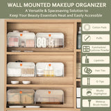 White Storage Box with Lid for Cotton Swabs Cotton Pads Toothpicks Household Organizer