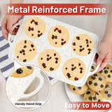 Mini Cupcake Pans, Jumbo Muffin Pan, Metal Reinforced Frame for Baking Giant Homemade Muffins, Cupcakes, Frittatas