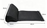 Car Office Seat Extended Leg Rest - Anti-Cross Legs Cushion Pad with Ergonomic Support - Pressure Relief Footrest for Driving Working - Gray