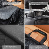 Front Seat Pet Cover for Car - Waterproof Non-Slip Dog Seat Protector for Front Passenger Seat - Scratch-Proof Auto Bench Cover for Pets - Black 110x55cm
