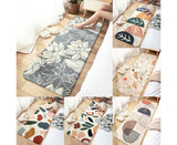 Floral Print Anti Slip Carpet Floor Mat Rug Cushion Bedroom Living Room Decor-60*160cm