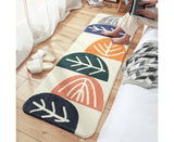 Floral Print Anti Slip Carpet Floor Mat Rug Cushion Bedroom Living Room Decor-60*160cm