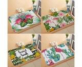 Stylish Flamingo Rug Kitchen Bathroom Anti-slip Doormat Carpet Floor Mat Home Decor