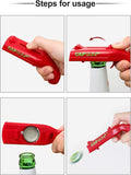 Beautiful Gift 2 Pack Beer Bottle Opener Cap Gun,Kitchen Gadgets Novelty Unique Gifts for Men
