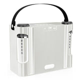 Portable Bluetooth 5.3 Speaker with 2 Wireless Microphones Home Karaoke Speaker Machine White