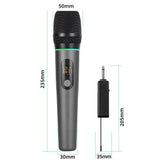 Dual Wireless Rechargeable Microphone Set with Display for Karaoke Weddings DJs Speech & Classroom Use