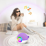 Portable Karaoke Microphone Machine Mini Bluetooth Speaker with 2 Wireless Mics Purple