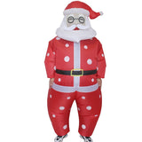 Santa Claus Cartoon Costumes Air Model Inflatable Costume Funny Dress Up Props Christmas Party Clothes Adult One Size