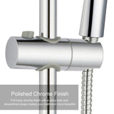 Adjustable Height 360 Degree Rotation Shower Head Holder Polished Chrome - 20mm