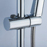 Adjustable Height 360 Degree Rotation Shower Head Holder Polished Chrome - 25mm