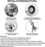 Adjustable Multi-Directional Shower Head Bracket 360 Degree Suction Wall Mount (Chromate)
