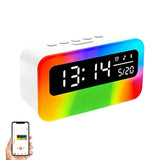 4 in 1 Bluetooth Speaker Alarm Clock RGB Night Light White Noise Machine