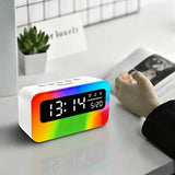 4 in 1 Bluetooth Speaker Alarm Clock RGB Night Light White Noise Machine