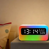 4 in 1 Bluetooth Speaker Alarm Clock RGB Night Light White Noise Machine
