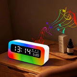 4 in 1 Bluetooth Speaker Alarm Clock RGB Night Light White Noise Machine