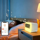 4 in 1 Bluetooth Speaker Alarm Clock RGB Night Light White Noise Machine