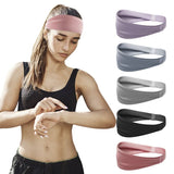 Elastic Sports Sweat-Wicking Headband, Non-Slip Workout Hair Band for Yoga, Running, and Cycling (Men and Women) - Purple
