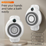Wall Mount Automatic Electric Body Bath Brush Hands Free Smart Shower Scrubber with Adjustable Height