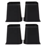 4Pcs Furniture Riser 6in Heavy Duty Slip Proof ABS Bed Rise Lift Block for Chair Sofa