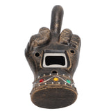 Fist Beer Opener Cool Middle Finger Shape Portable Fist Beer Bottle Opener for Men Husband Dad Grandpa Boyfriend Gold