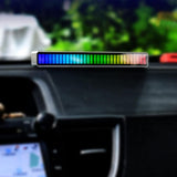 RGB Sound Reactive LED Light Bar LED Colorful Sound Control Audio Music Rhythm Dynamic Level Indicator Display Strip Light for Car Gaming PC TV Room