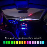RGB Sound Reactive LED Light Bar LED Colorful Sound Control Audio Music Rhythm Dynamic Level Indicator Display Strip Light for Car Gaming PC TV Room