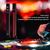 RGB Sound Reactive LED Light Bar LED Colorful Sound Control Audio Music Rhythm Dynamic Level Indicator Display Strip Light for Car Gaming PC TV Room