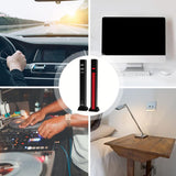 RGB Sound Reactive LED Light Bar LED Colorful Sound Control Audio Music Rhythm Dynamic Level Indicator Display Strip Light for Car Gaming PC TV Room