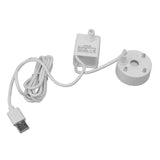 Mist Maker USB Fog Maker with Pump LED Colorful Lighting Fountain Atomizer Humidifier 5V Fog Machine for Pond Garden Office White