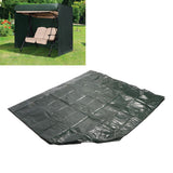 2 Seater Outdoor Swing Cover Sunscreen Rainproof PE Patio Swing Chair Cover with Double Zipper