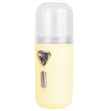 30ml Mini Facial Humidifier Portable Nano Atomization USB Charging Face Mist SprayerYellow