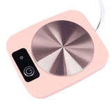 Coffee Warmer Smart Constant Temperature USB Powered Portable Mug Warmer for Office Travel Home Pink