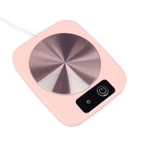 Coffee Warmer Smart Constant Temperature USB Powered Portable Mug Warmer for Office Travel Home Pink