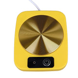 Coffee Warmer Smart Constant Temperature USB Powered Portable Mug Warmer for Office Travel Home Yellow