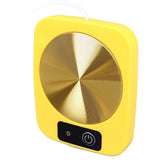 Coffee Warmer Smart Constant Temperature USB Powered Portable Mug Warmer for Office Travel Home Yellow