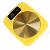 Coffee Warmer Smart Constant Temperature USB Powered Portable Mug Warmer for Office Travel Home Yellow