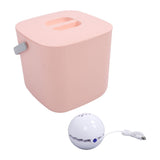 Mini Sink Dishwasher Portable Auto Shutdown Efficient USB Dish Washing Machine for Home Kitchen Pink Bucket