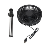 Solar Camping Fan with Tripod IP67 Waterproof Adjustable Portable Camping Fan with 10W Solar Panel for Outdoor Camping