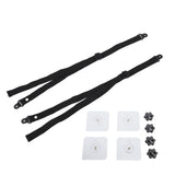 2Pcs Adjustable TV Safety Straps Adhesive Anti Tip Furniture Anchors for Baby Proofing Flat Screens Fix to Wall Cabinet Stand Desk